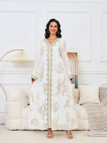 Kaftan Kleid Weiß